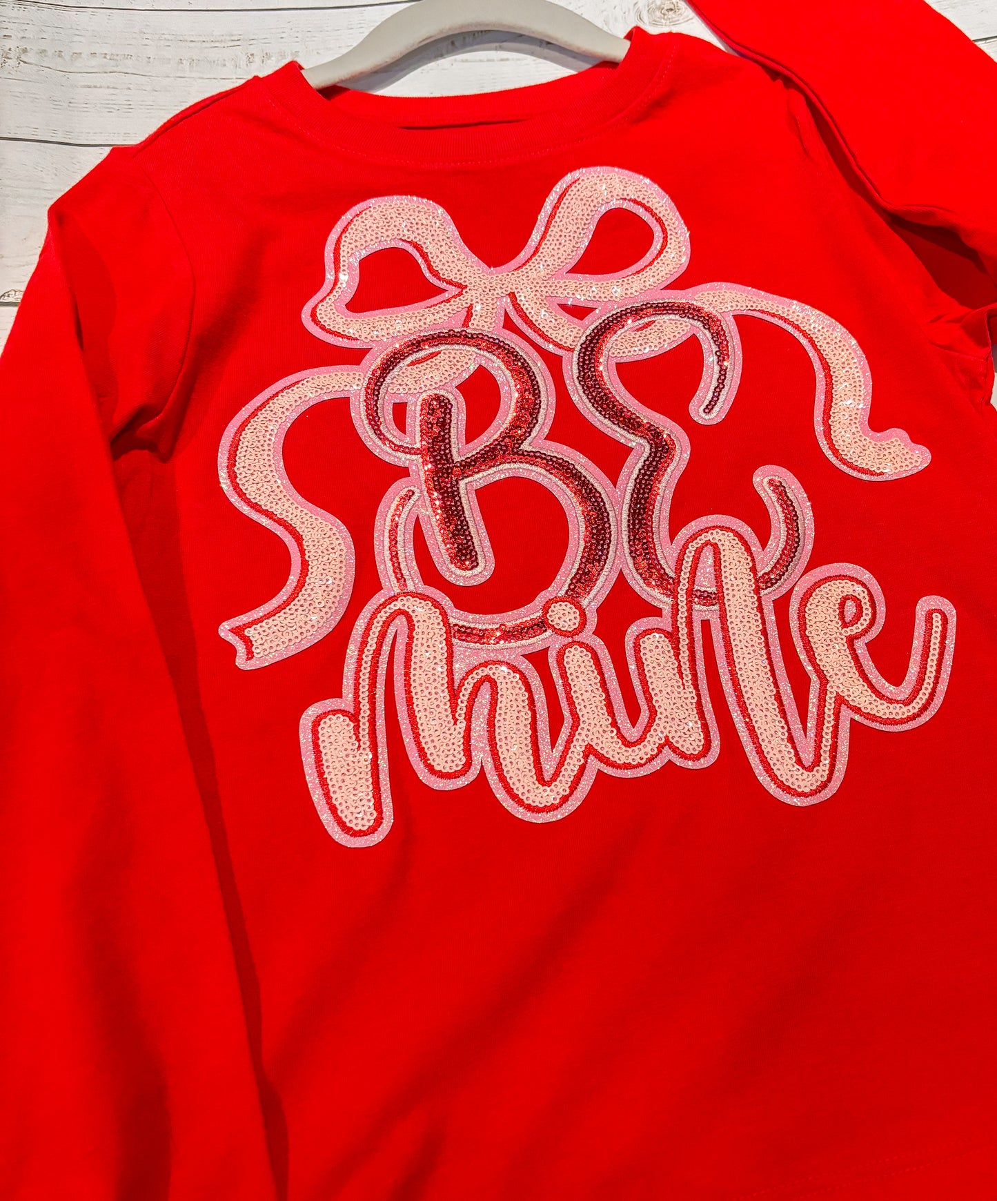 Be Mine Sequins Long Sleeve