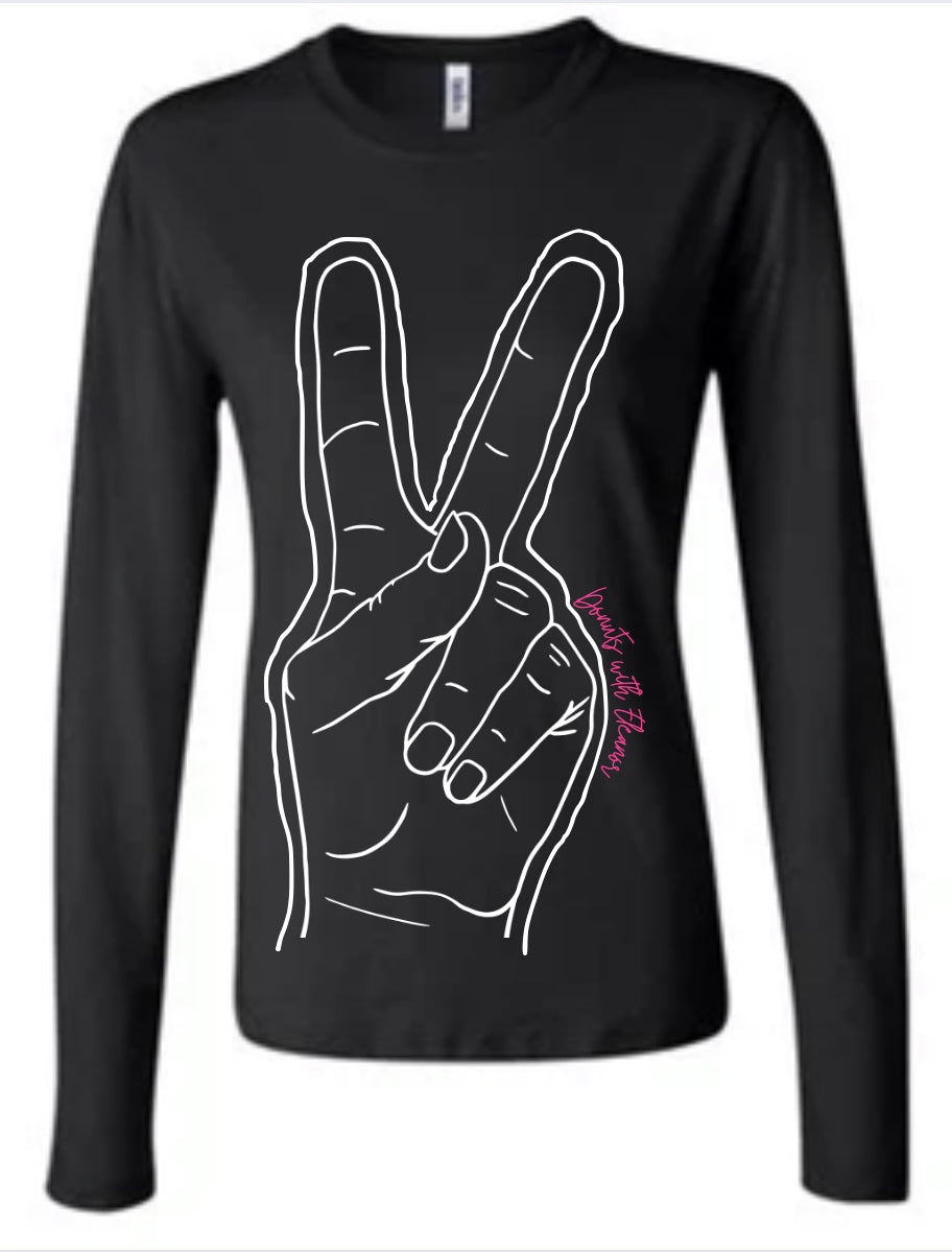 DwE Peace Dirt & Donuts Womens Long Sleeve