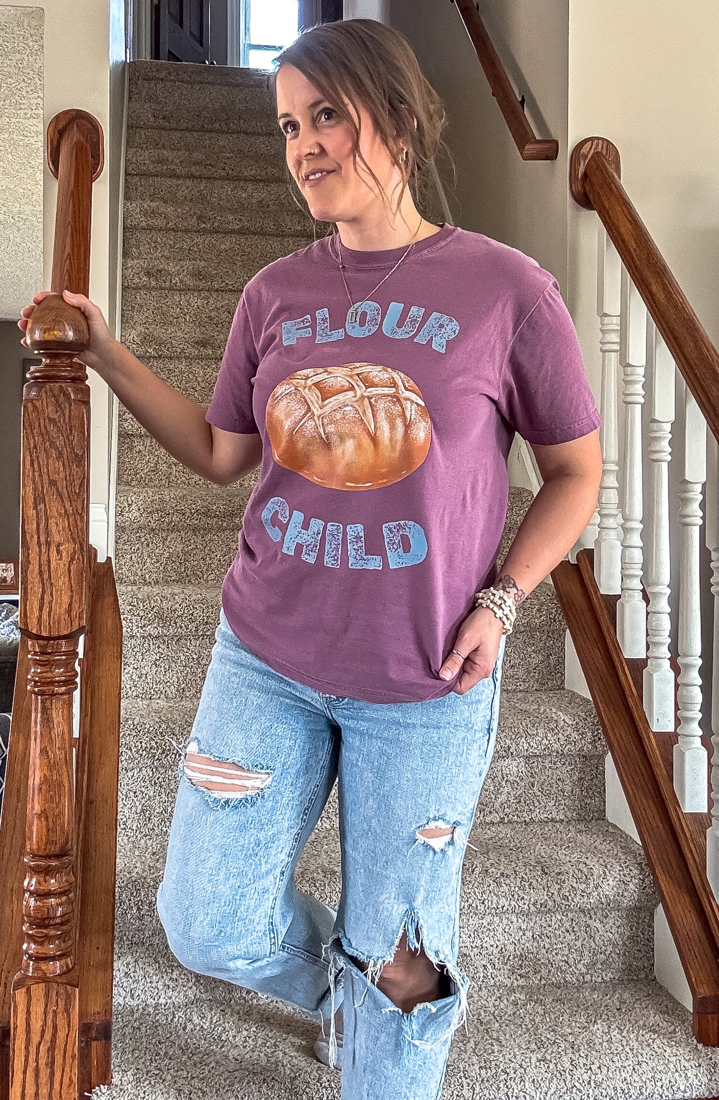 Flour Child Berry Tee
