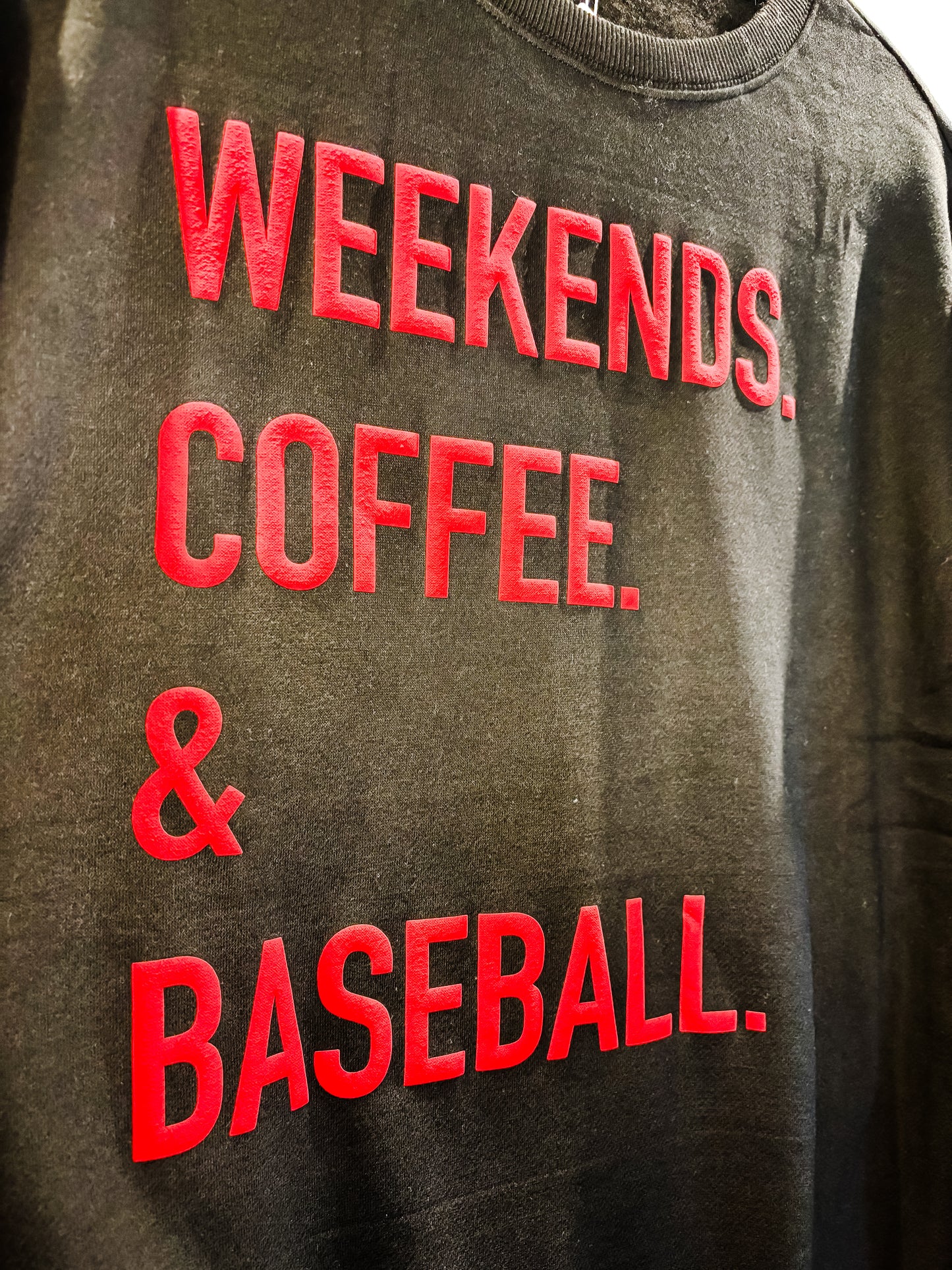 Weekends Coffee & Baseball Crewneck