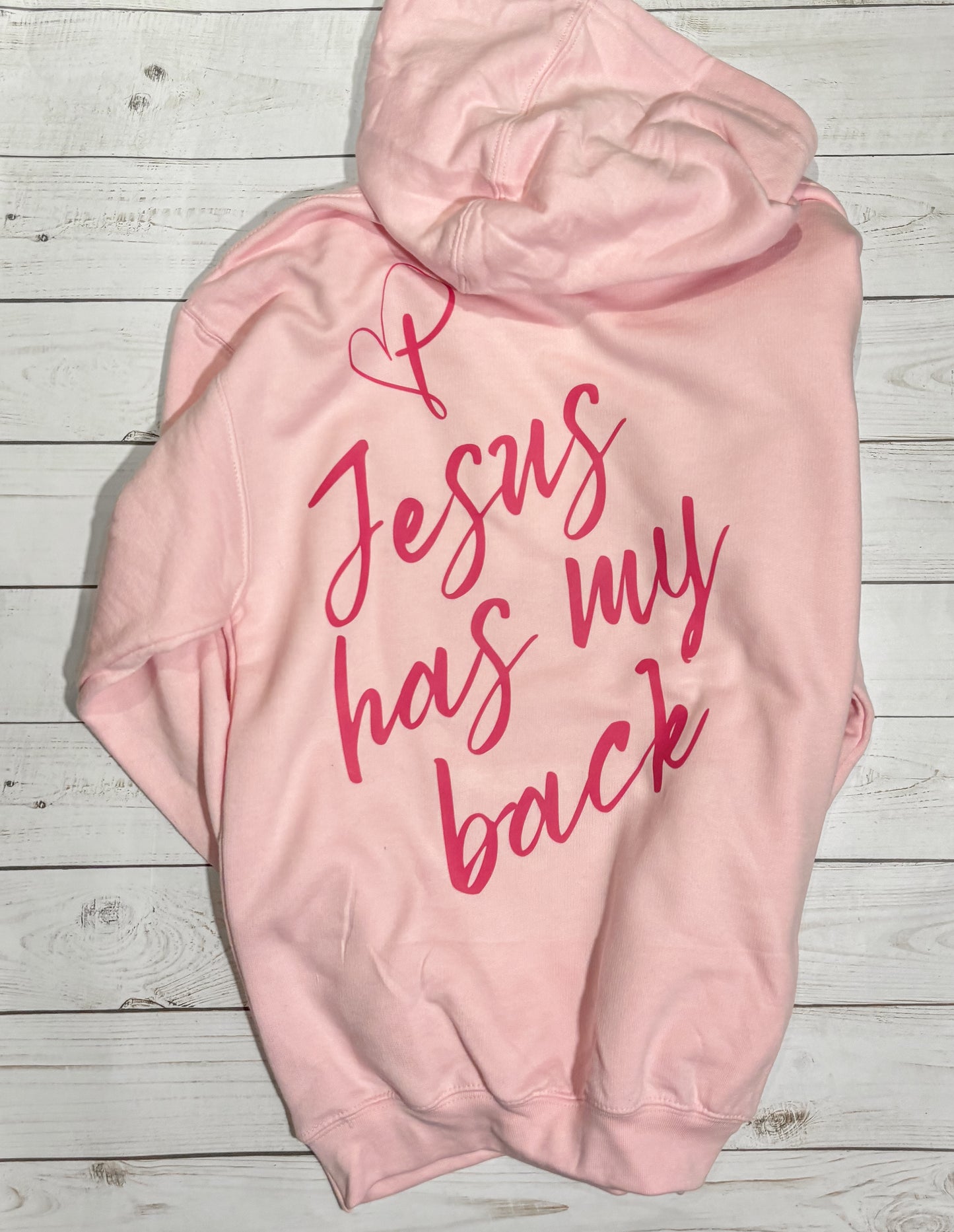 Jesus Has My Back Youth Hoodie