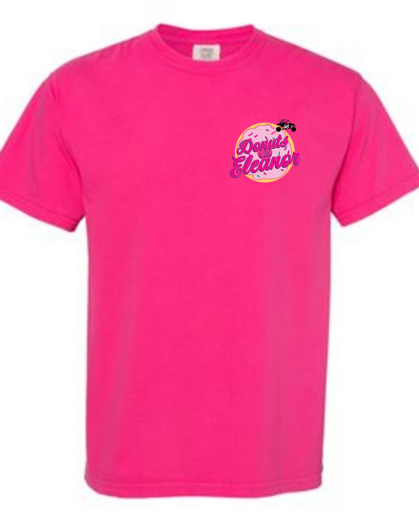 DwE Neon Pink Logo Adult Tee