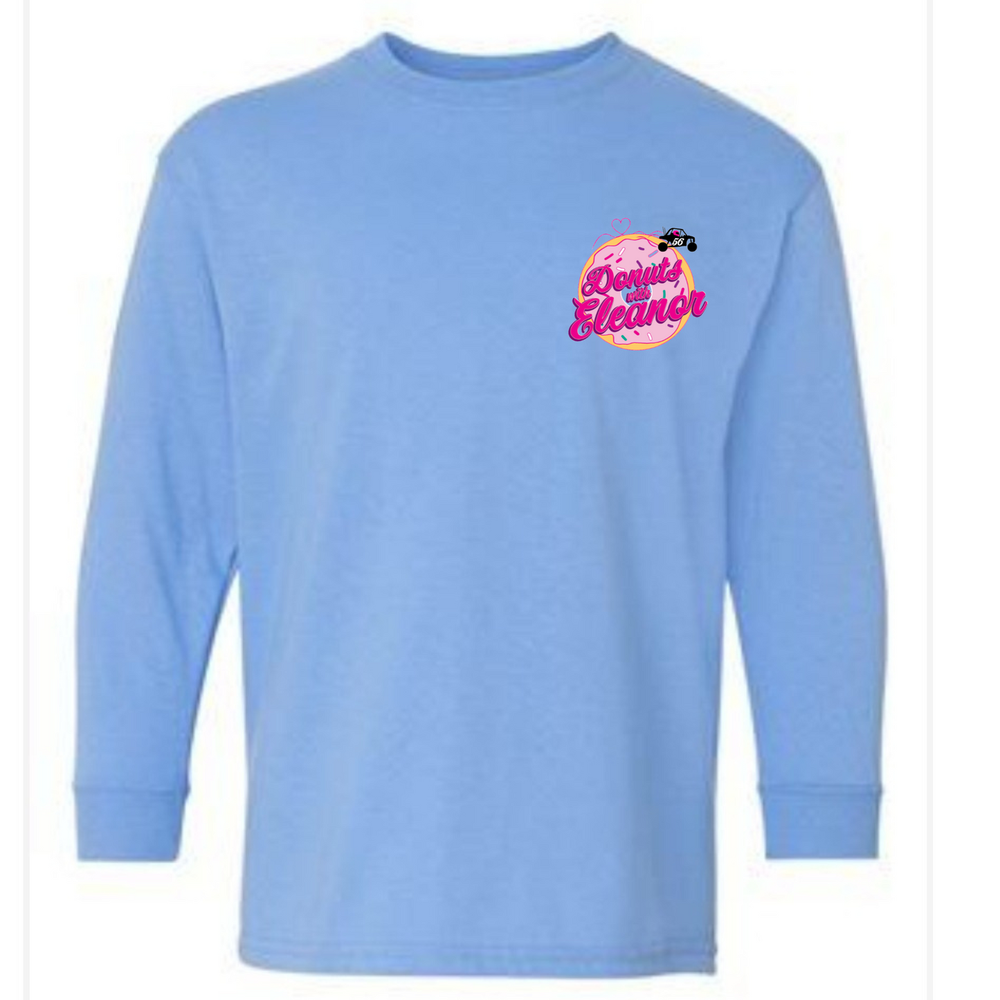 DwE Carolina Blue Logo Kids Long-sleeve Tee