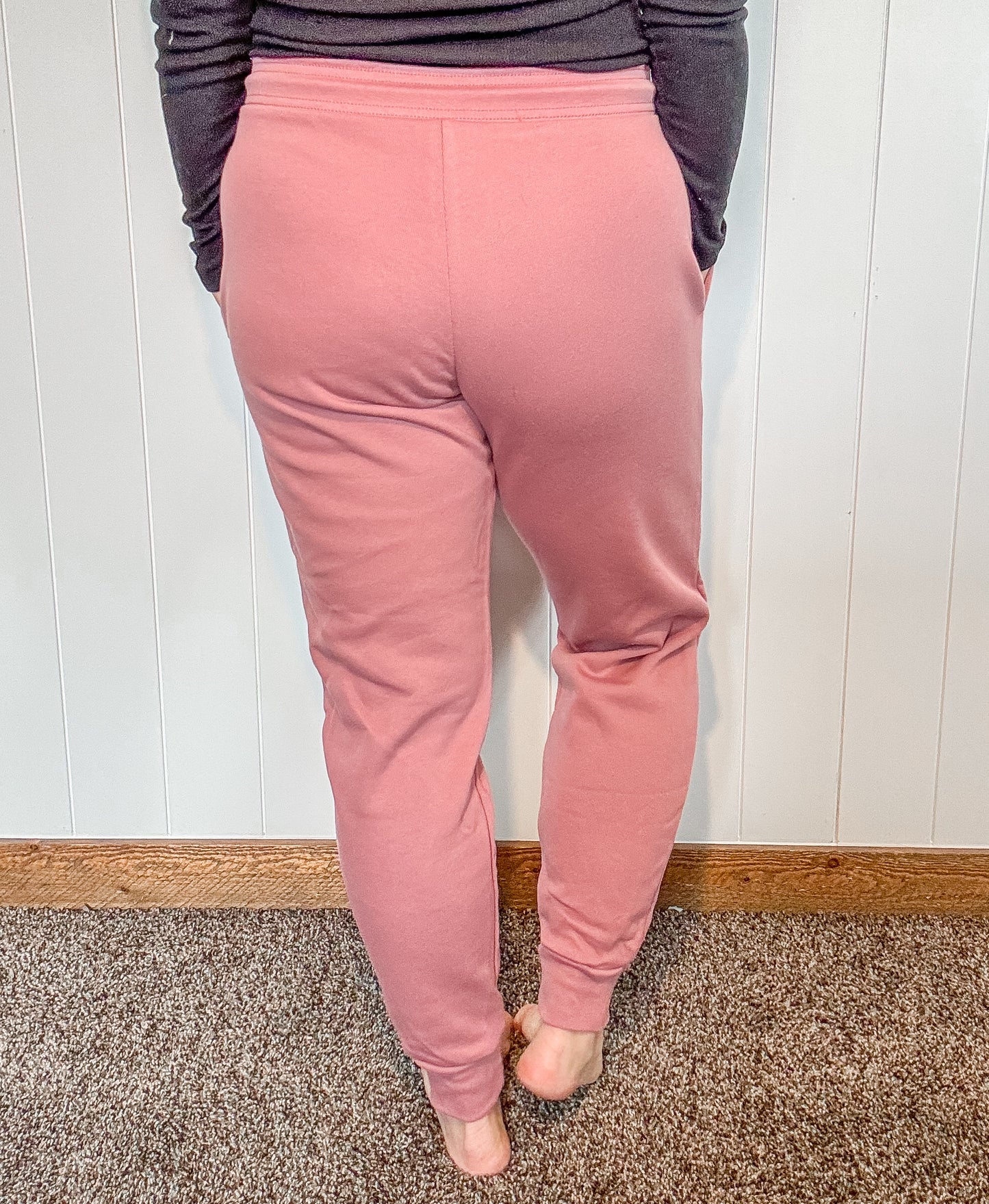 Mauve Fleece Joggers