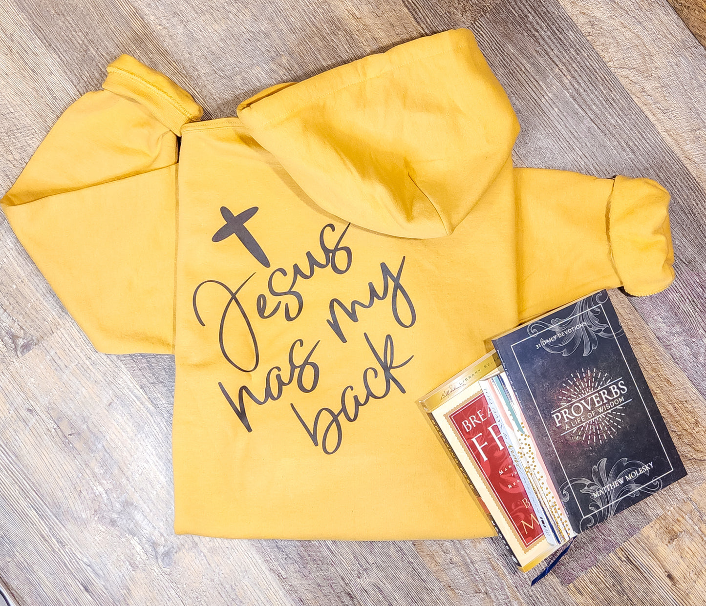 Jesus Has My Back Hoodie