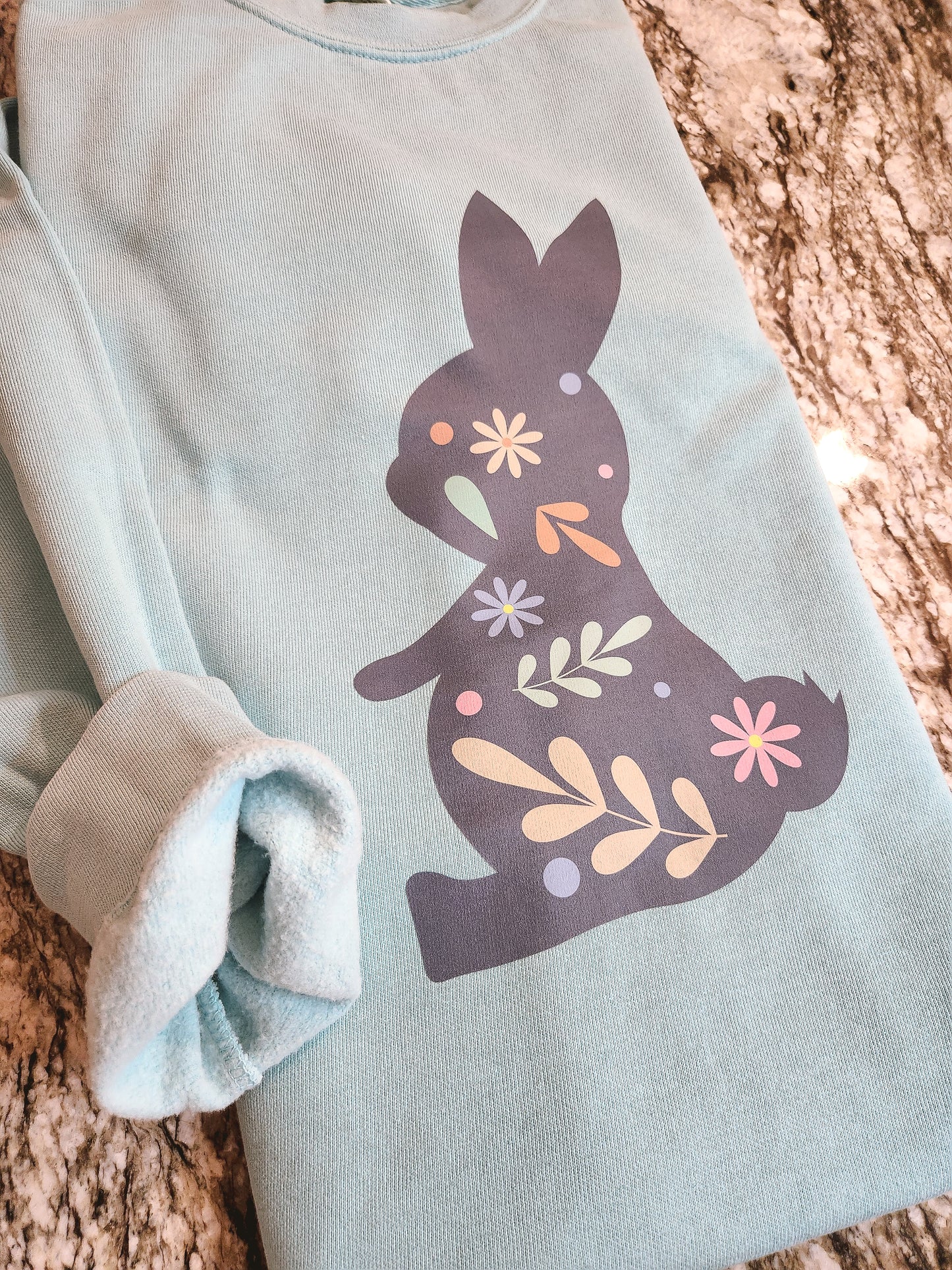 OOPS! Flower Bunny Comfort Colors Crewneck