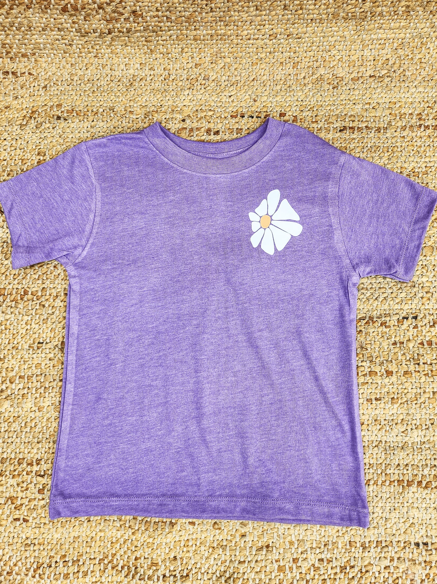 Flourish Like a Wildflower Girls Lavender Tee