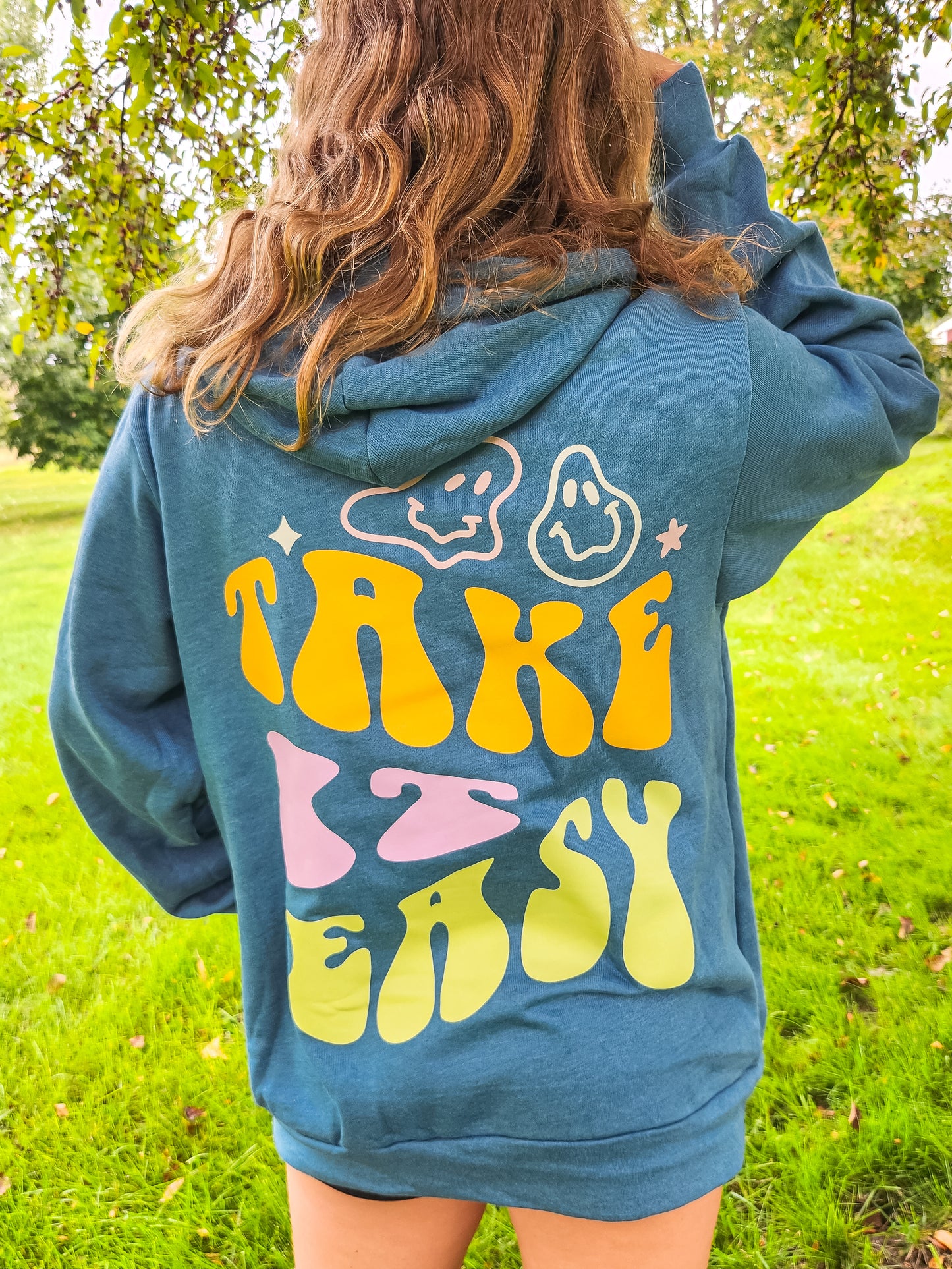 Take It Easy deep teal Hoodie