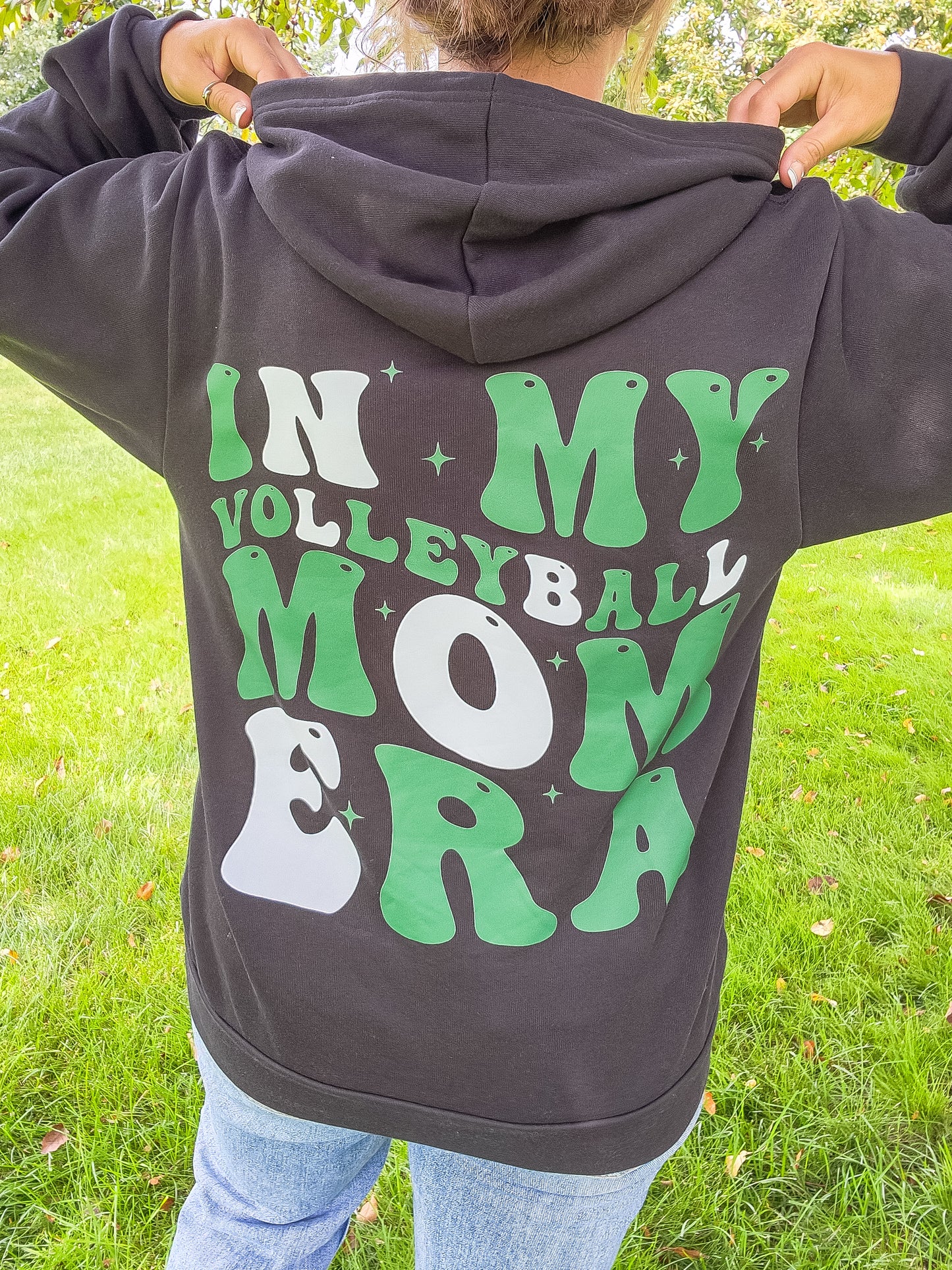 Volleyball Mama Era Hoodie in Green