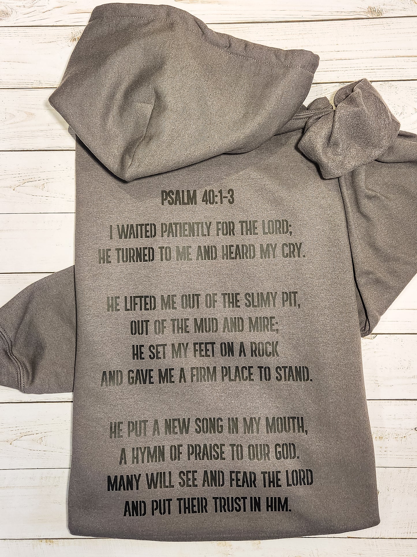 Stand Firm TAKE Ground Grey Hoodie