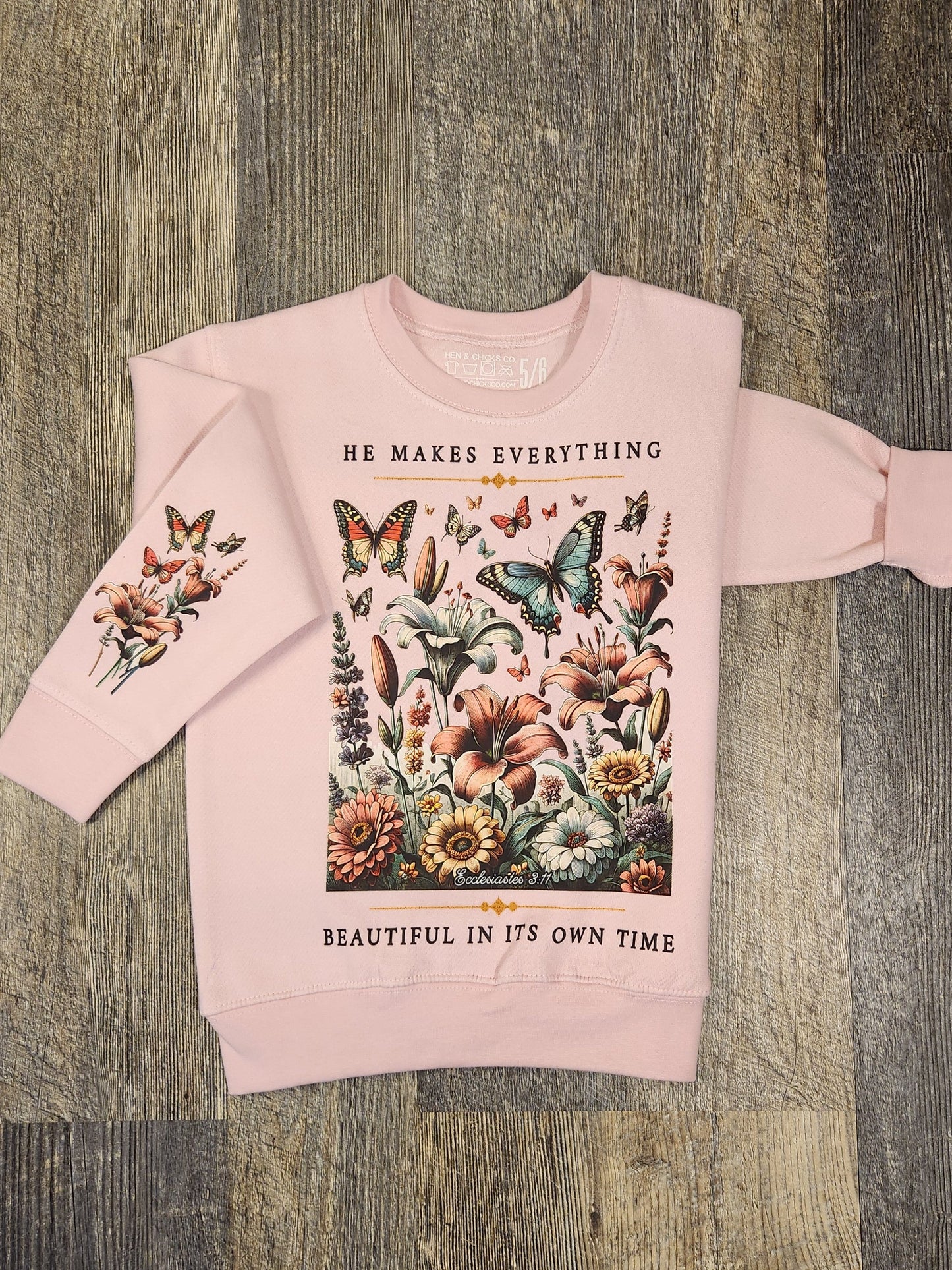 He makes Everything Beautiful Toddler Crewneck