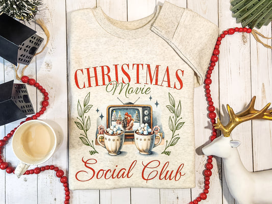 Christmas Movie Social Club Crewneck