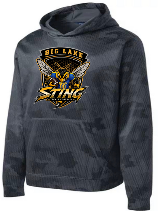 Sting Tackle FB Camo Youth Hoodie