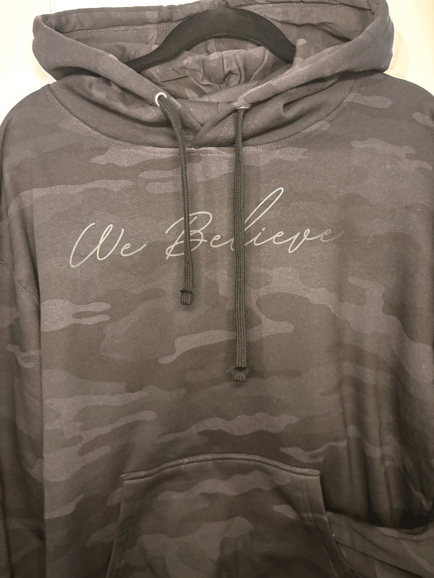We Believe Jesus Changes Everything Storm Camo Hoodie