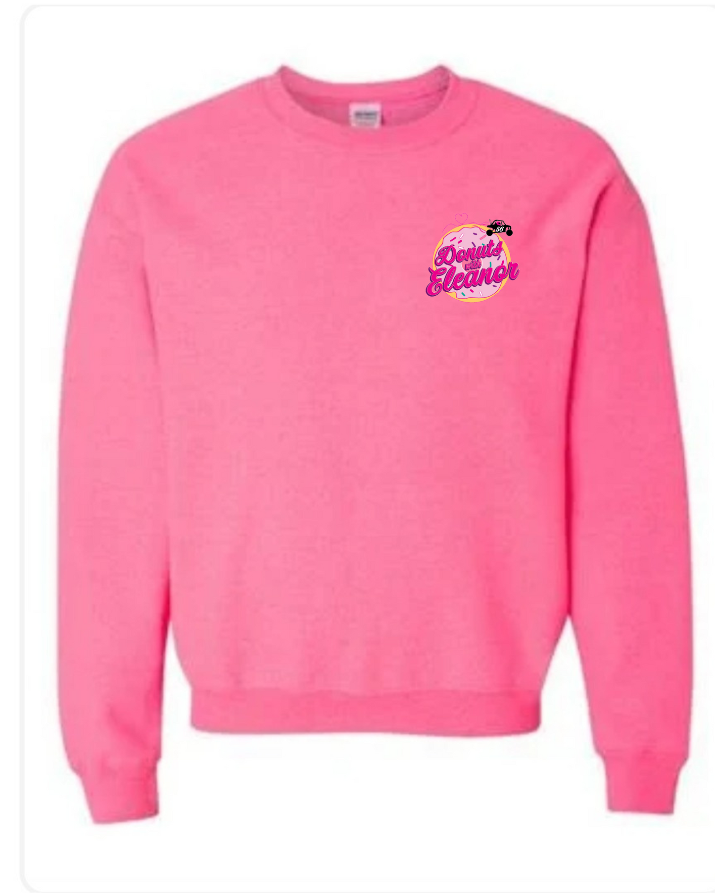 DwE Safety Pink Logo Adult Crewneck