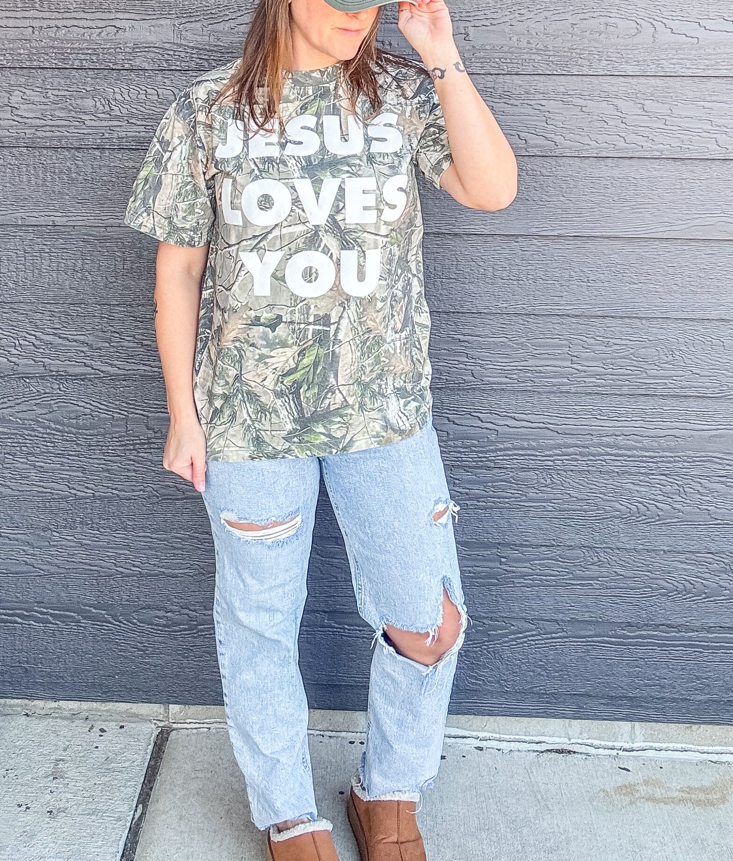 Jesus Loves You Camo Tee