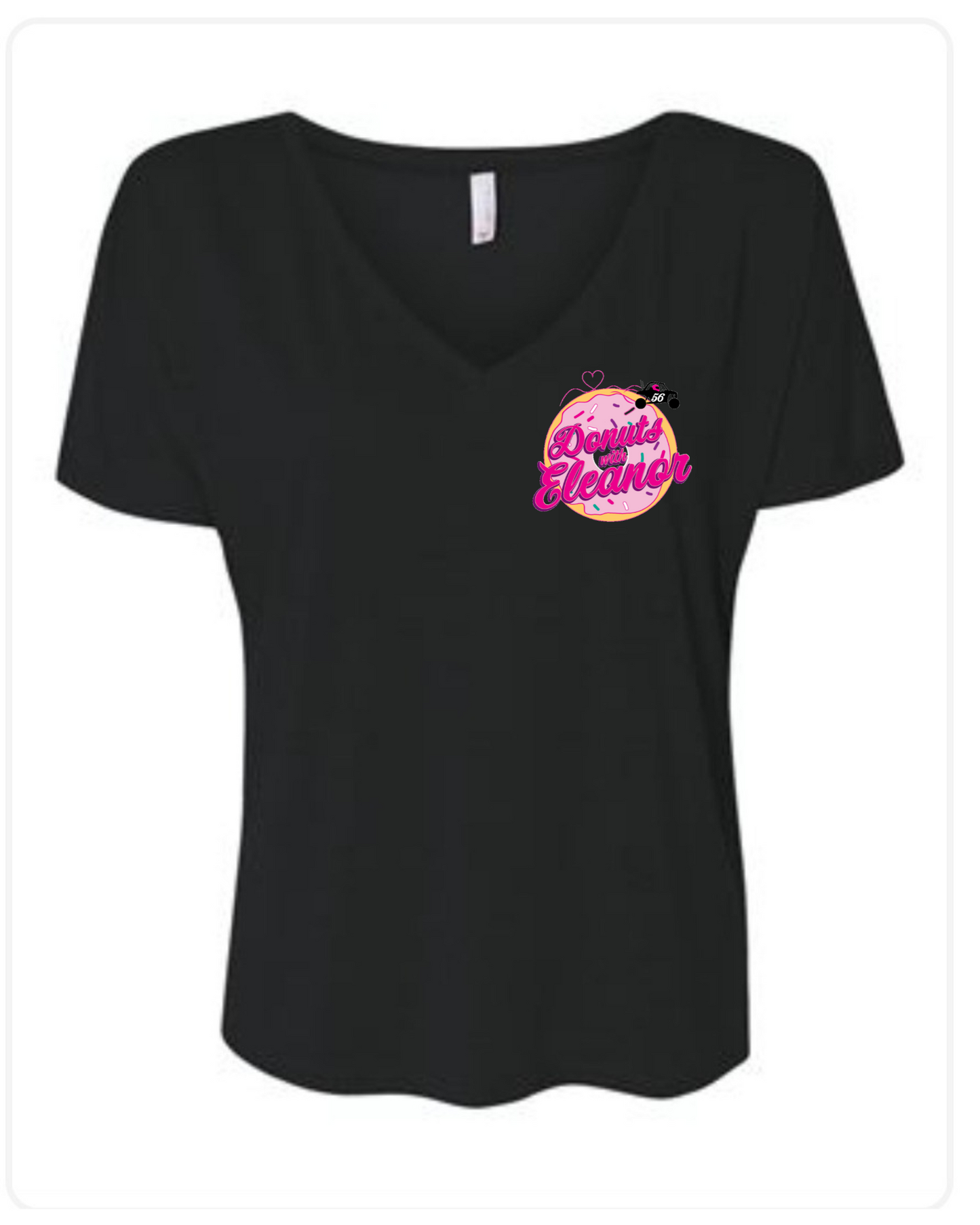 DwE Black Womens V-neck Tee