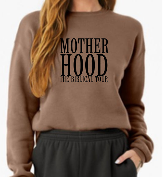 Motherhood The Biblical Tour Vintage Brown Crewneck