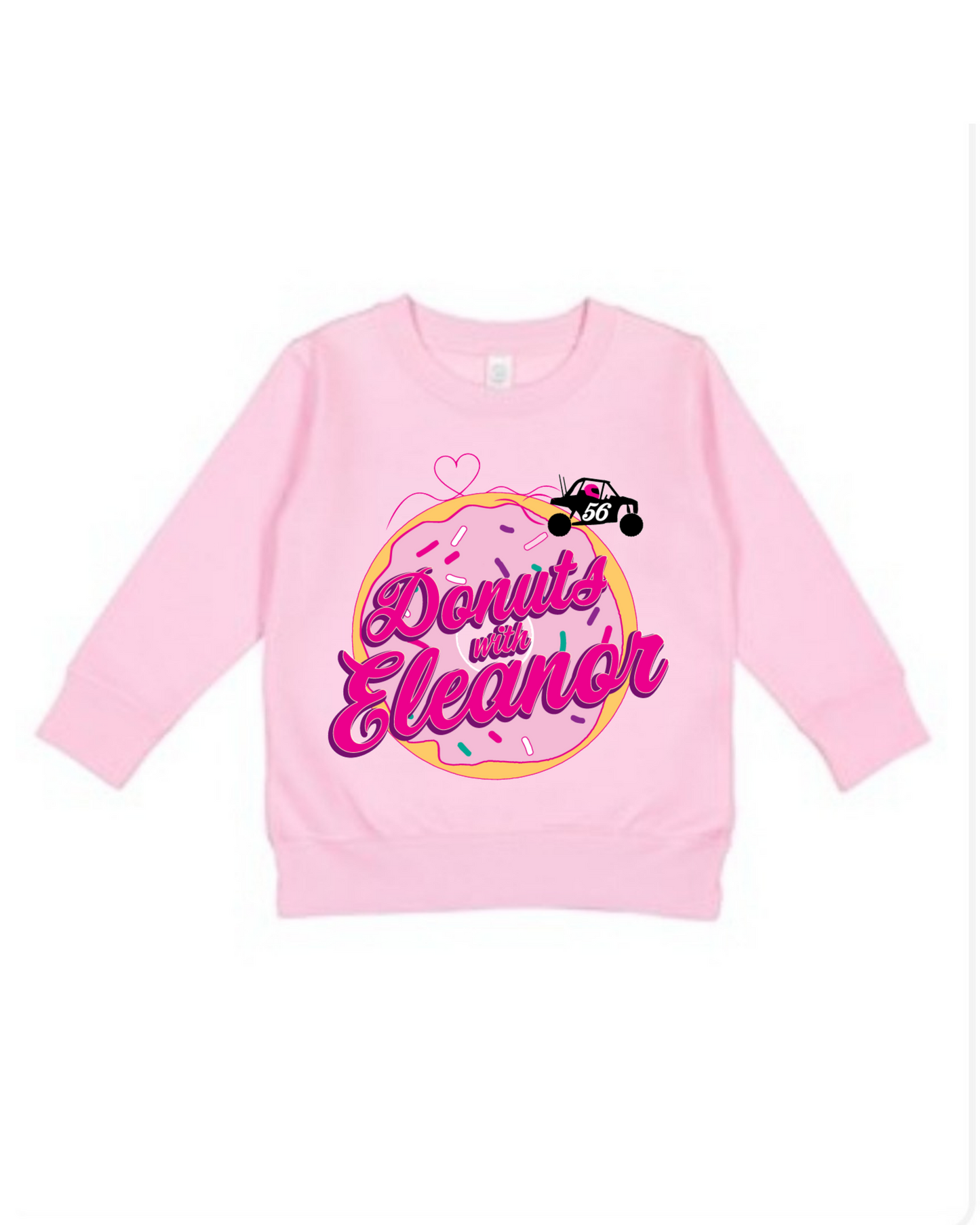 DwE Pink Toddler Logo Crewneck