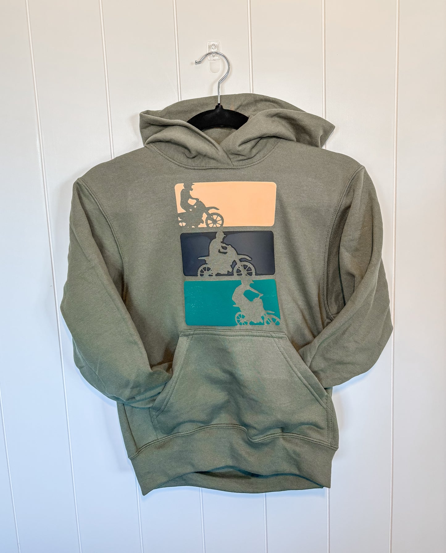 Dirt Bike Rider Youth Hoodie