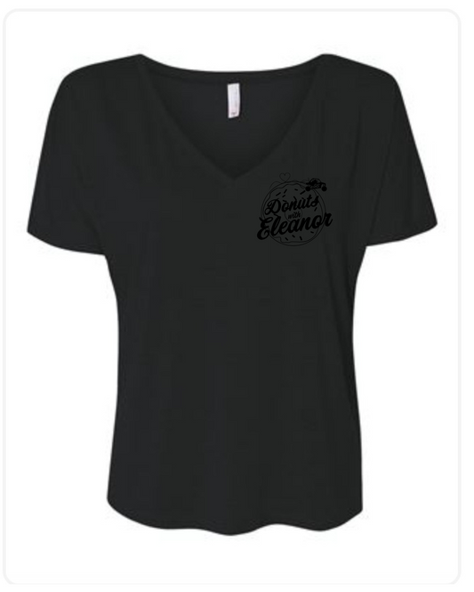 DwE Black Womens V-neck Tee