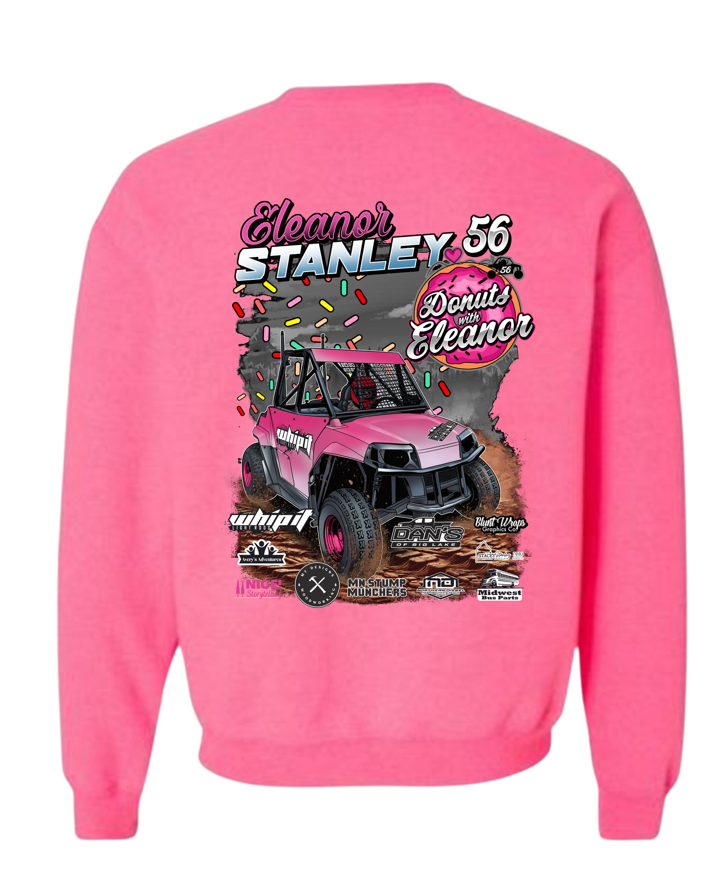 DwE Safety Pink Adult Crewneck