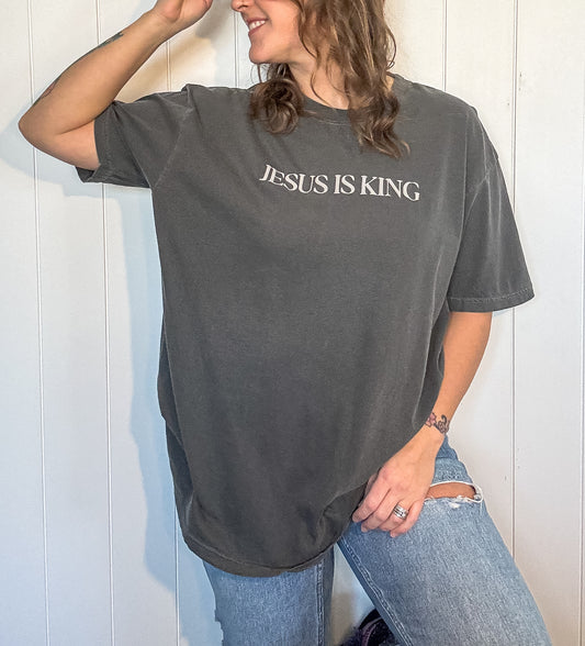 Jesus Is King Boxy Tee