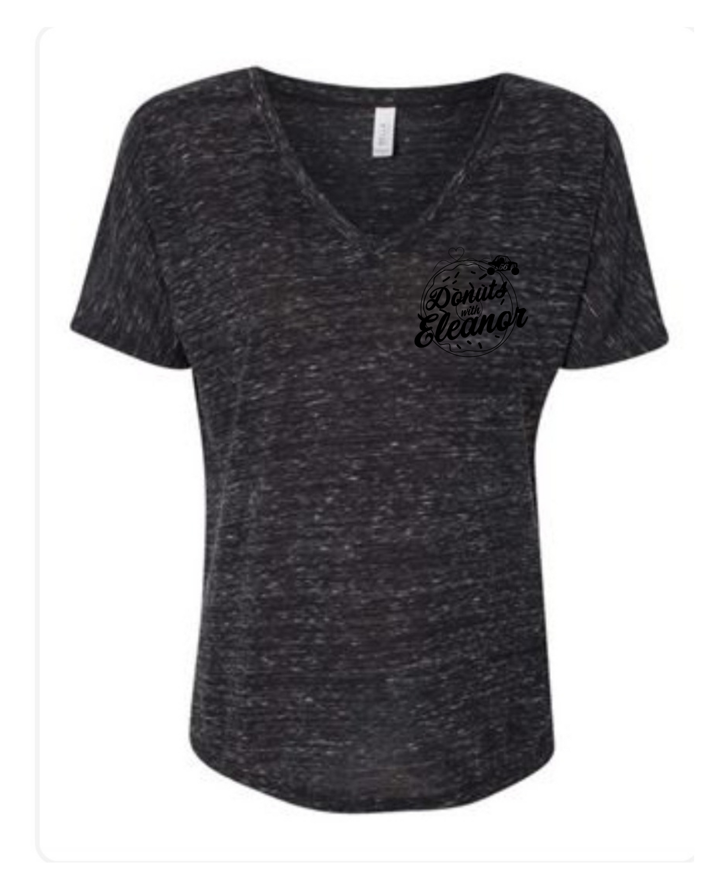 DwE Black Marble Womens V-neck Tee