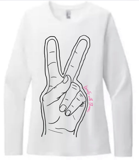 DwE Peace Dirt & Donuts Womens Long Sleeve