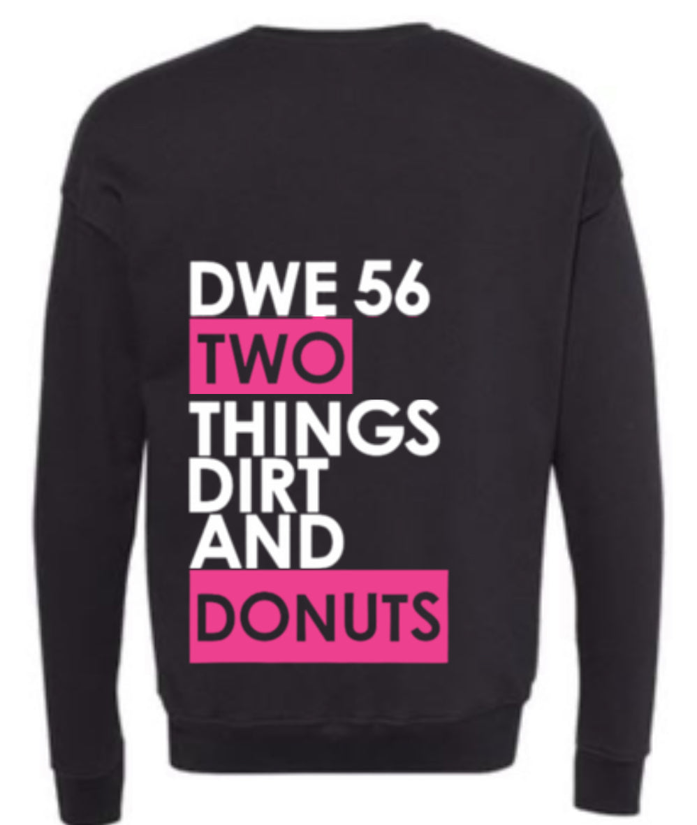 DwE Peace Dirt & Donuts Adult Fleece Crewneck