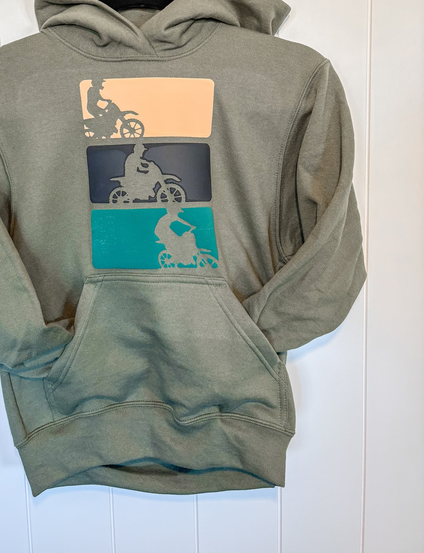 Dirt Bike Rider Youth Hoodie