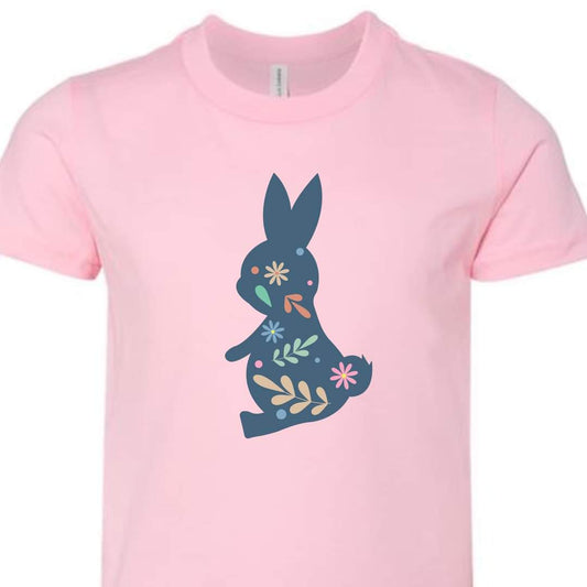 Youth Blue Floral Bunny