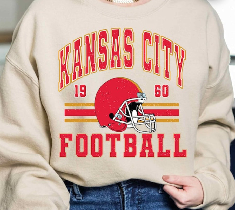 Kansas City Chiefs Sand Crewneck