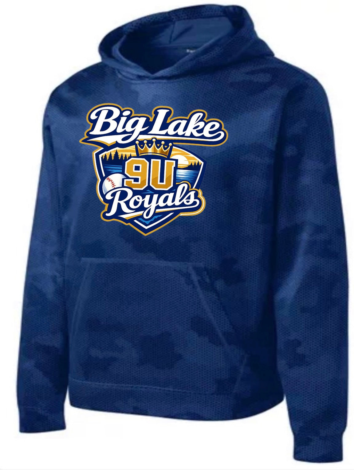 BL 9U Youth Camo-Hex Hoodie