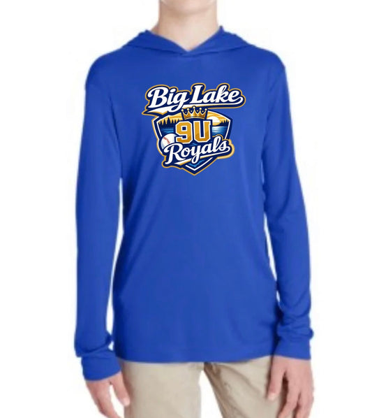 BL 9U Youth Hooded Moisture-Wicking Long Sleeve