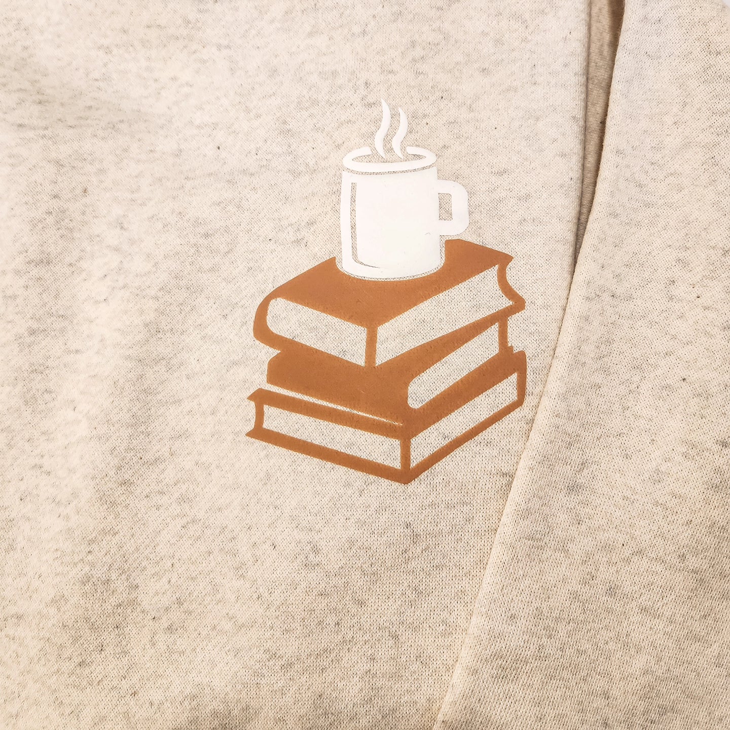 Oversized Coffee & Books Crewneck