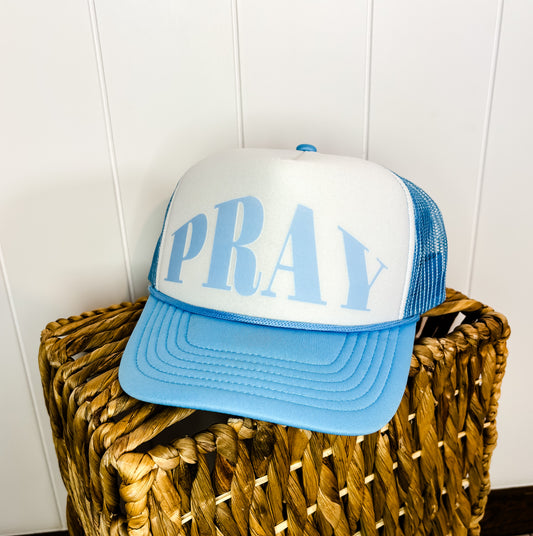 Pray Blue Trucker Hat