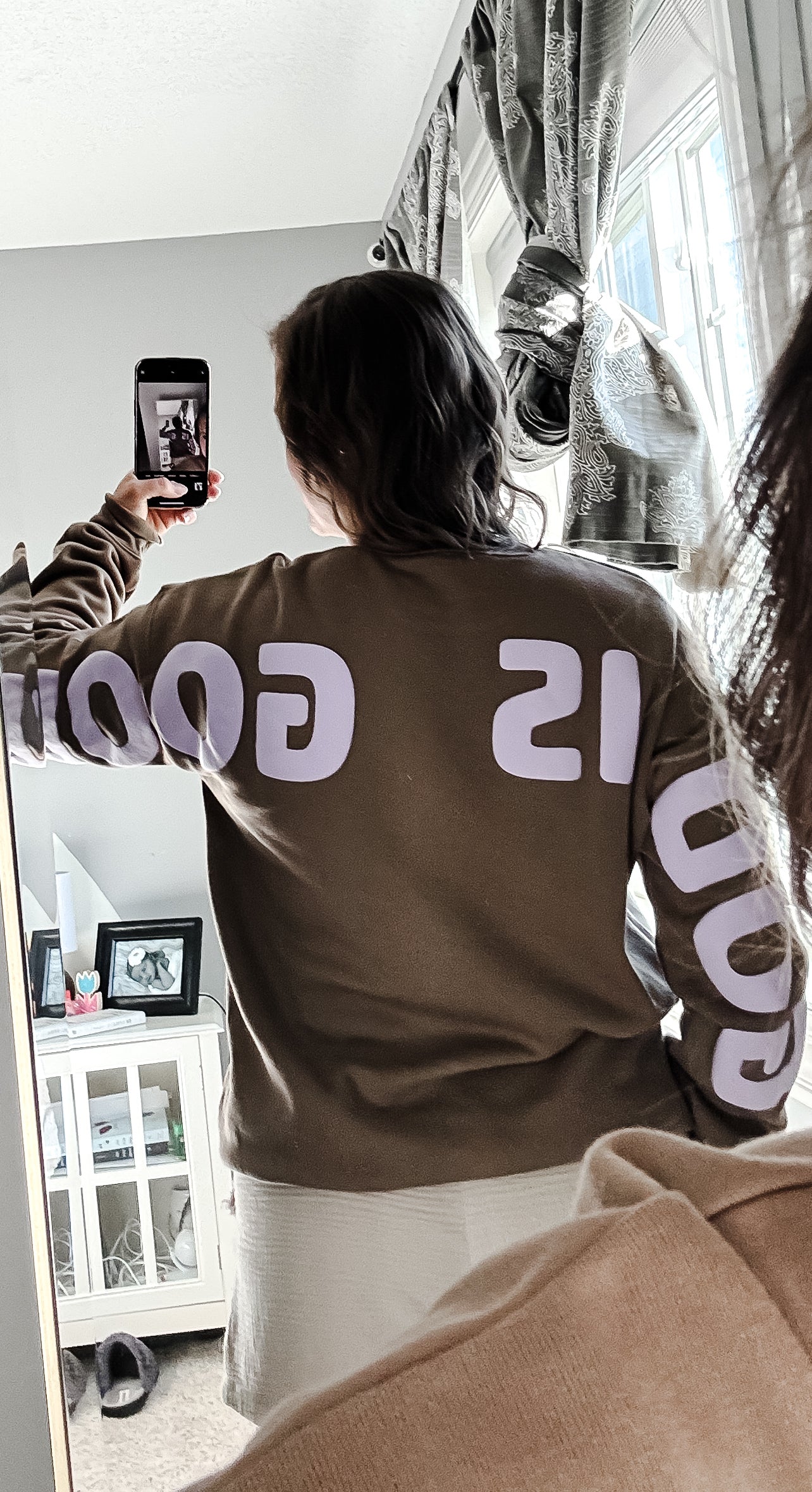 God is Good Vintage Brown Fleece Crewneck