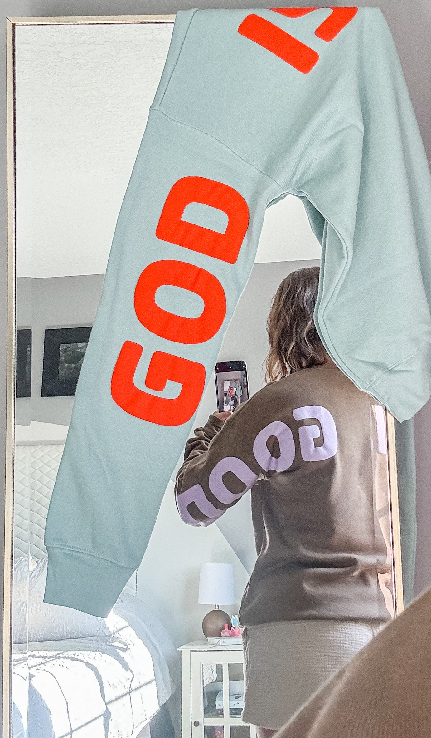 God is Good Vintage Brown Fleece Crewneck