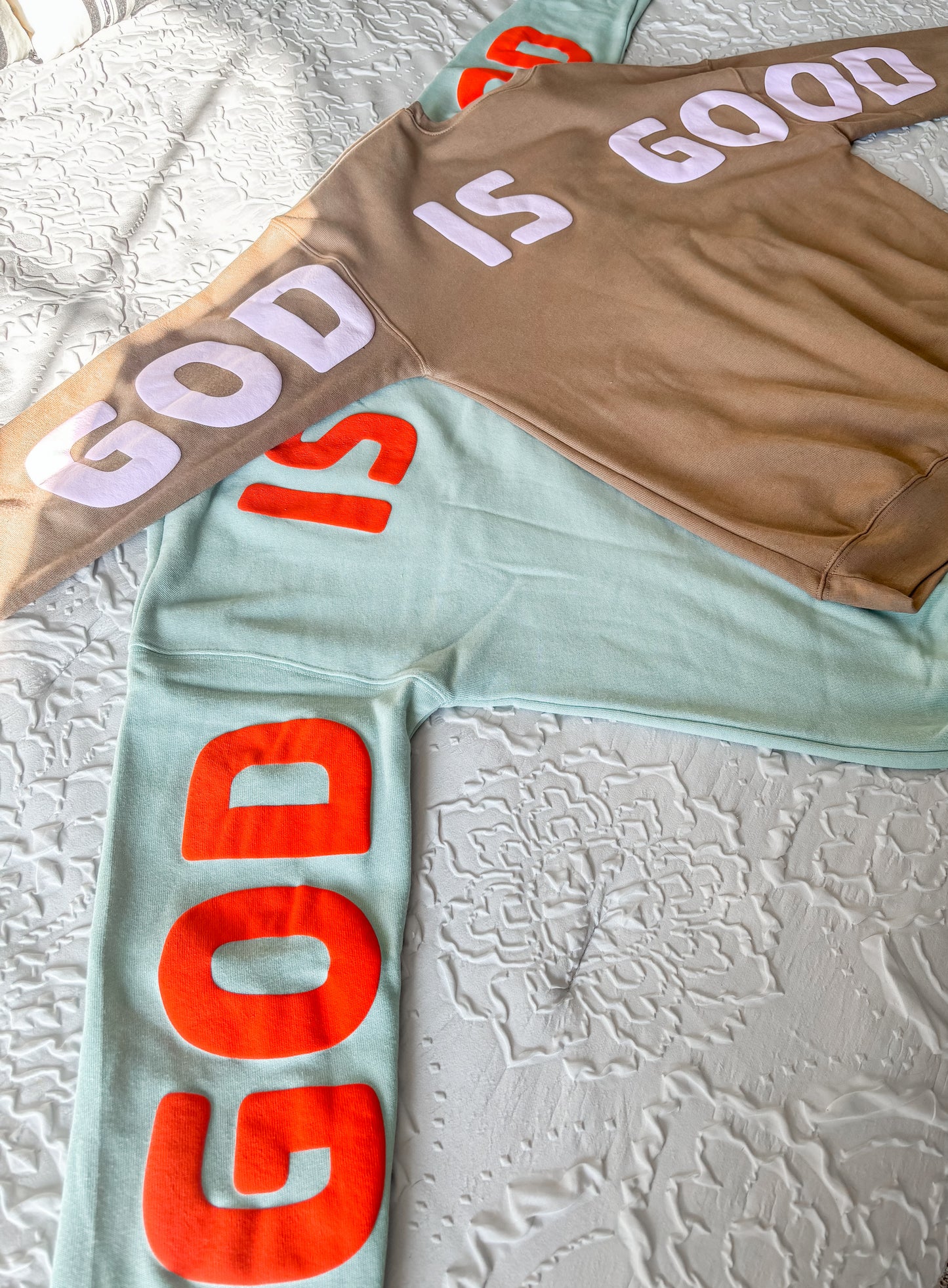 God is Good Vintage Brown Fleece Crewneck