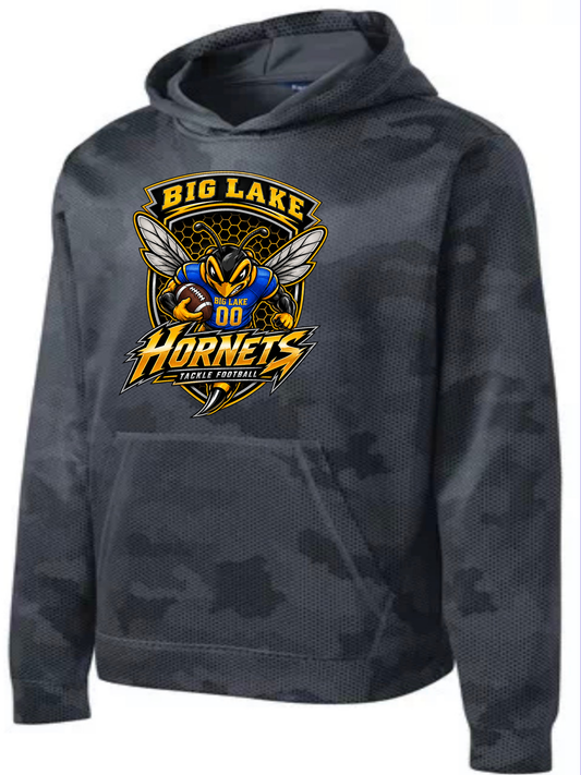 Hornets Tackle FB Camo Hoodie