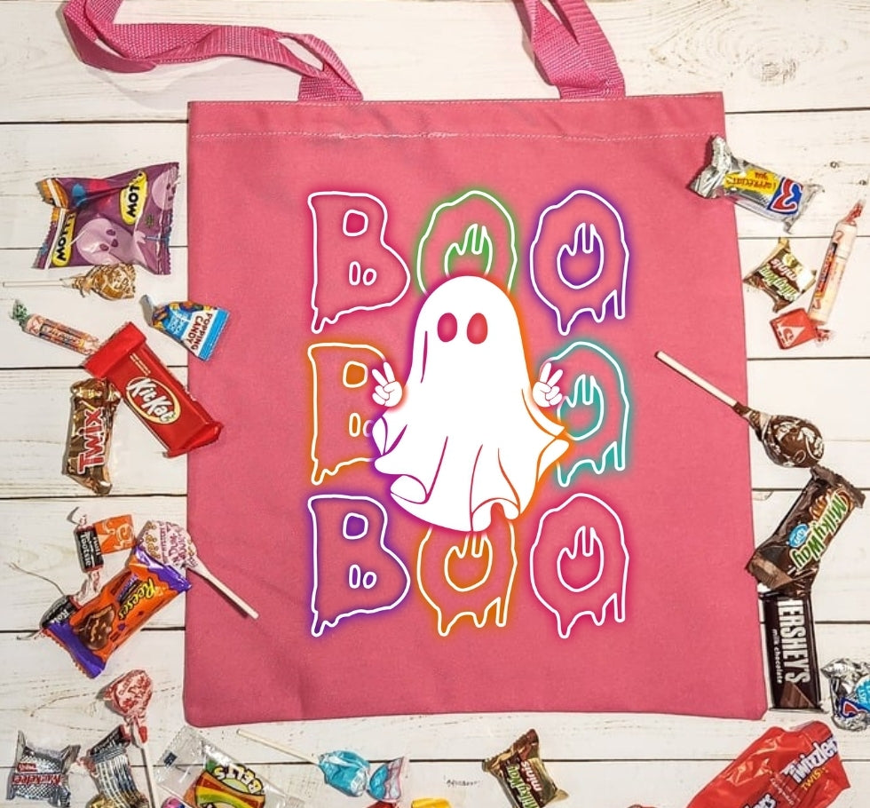 Halloween Tote Peace BOO