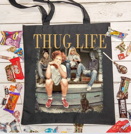 Halloween Thug Life Sanderson Sisters Tote