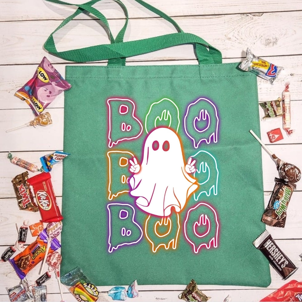 Halloween Tote Peace BOO