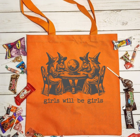 Halloween Tote Girls will be Girls