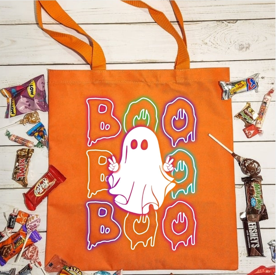 Halloween Tote Peace BOO