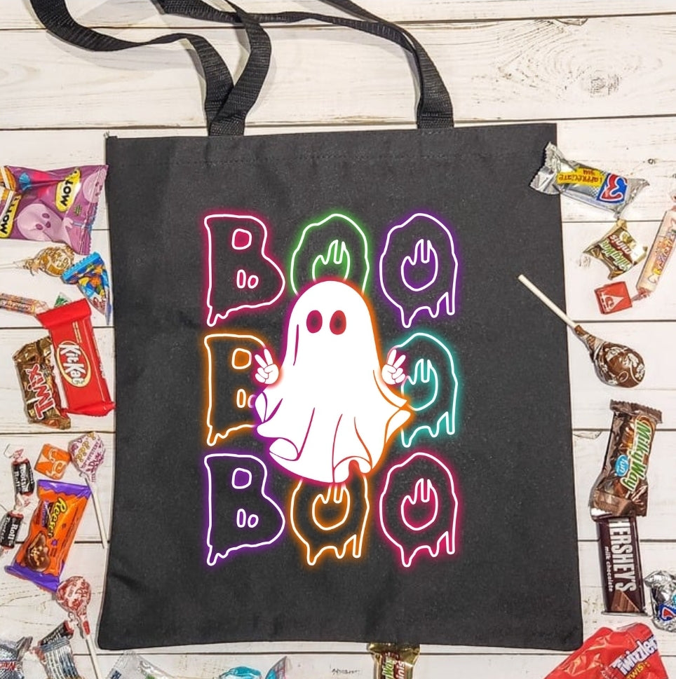 Halloween Tote Peace BOO