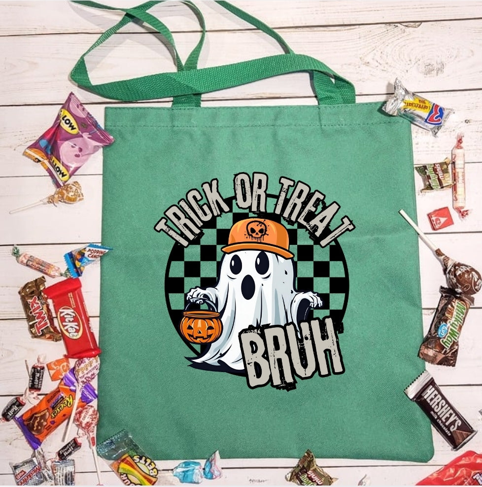 Halloween Tote Trick or Treat Bruh