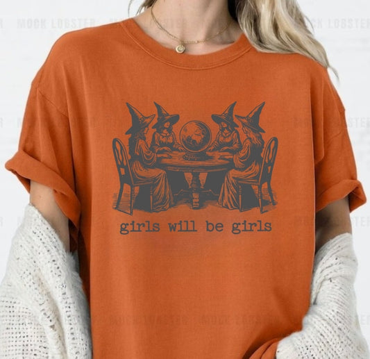 Girls will be Girls Burnt Orange Tee