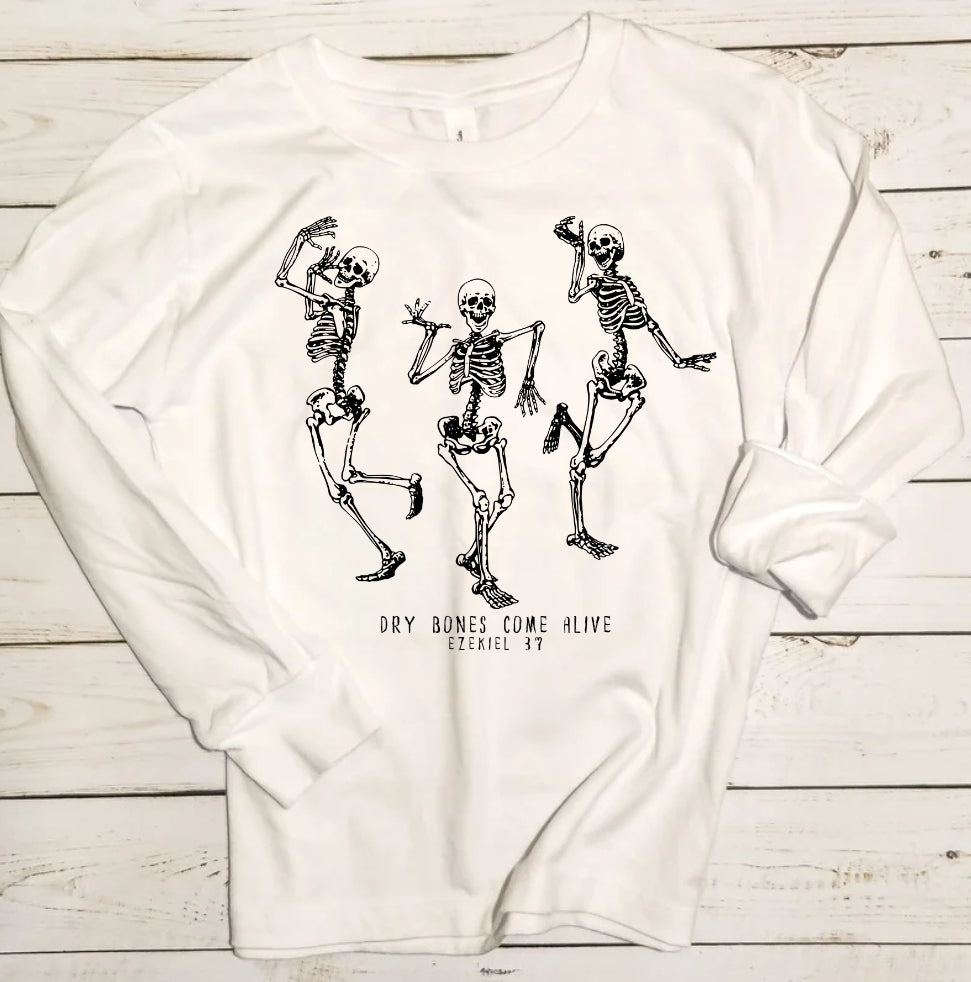 Dry Bones Come Alive Youth Longsleeve